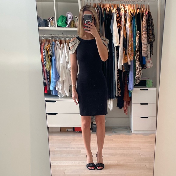 Te Onio Black Cocktail Dress, Size XS - Picture 2 of 8